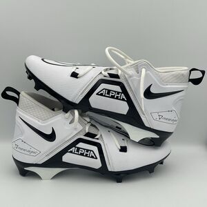 Nike Alpha Menace Pro 3 Football Cleats White/Black CT6649-100 Men’s Size 12.5